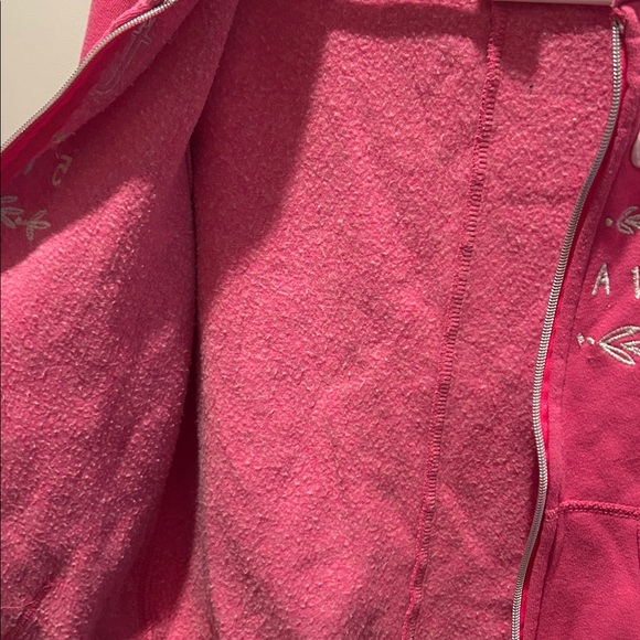 ABERCROMBIE KIDS Pink Logo Zipup Hoodie XL (16) - Picture 4 of 6